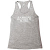 if a man say's he will fix it funny Racerback Tank
