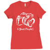 photographer funny mens Ladies Fitted T-Shirt