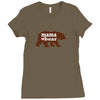 Mama love bear Ladies Fitted T-Shirt