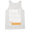 Strong Independent Motivated Aquarius Tank Top