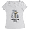 phantom tardis Women's Triblend Scoop T-shirt