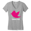 follow me Women's V-Neck T-Shirt