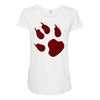 animal feet Maternity Scoop Neck T-shirt