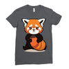 red fox 3 Ladies Fitted T-Shirt