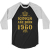 kings are born in 1960 3/4 Sleeve Shirt