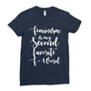 feminism is my second favorite f word Ladies Fitted T-Shirt