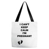 I Can't Keep Calm I'm Pregnant Tote Bags