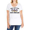 will run for ice cream Ladies Curvy T-Shirt