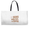 books and cats and coffee Weekender Totes