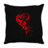 heartless splatter Throw Pillow