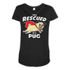 rescued by pug1 Maternity Scoop Neck T-shirt