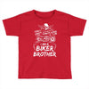 You Cant Scare Me I am Biker Brother Toddler T-shirt