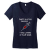i was looking at your veins Women's V-Neck T-Shirt