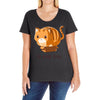 if it fits i sits Ladies Curvy T-Shirt
