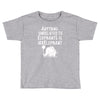 anything unrelated to elephants is irrelephant Toddler T-shirt