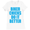 biker chicks do it better Ladies Fitted T-Shirt