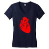 heart Women's V-Neck T-Shirt
