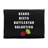 bears beets battlestar galactica Accessory Pouches