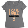 I Can I Will End Of The Story Women's Triblend Scoop T-shirt
