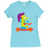 skate face Ladies Fitted T-Shirt