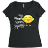 Easy Peasy Lemon Sgueezy Women's Triblend Scoop T-shirt