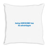 being awesome Throw Pillow