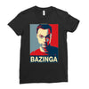 bazinga poster, ideal birthday gift or present Ladies Fitted T-Shirt