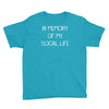 in memory of my social life Youth Tee