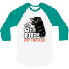 This Girl Loves Rottweiler 3/4 Sleeve Shirt