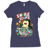 snore loops Ladies Fitted T-Shirt
