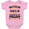 Super Cool Mother In Law Of A Freaking Awesome Daughter Baby Onesie