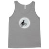 Dinosaur Riding A Bike To The Moon Tank Top
