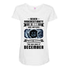 Never Underestimate A Man Who Watches Black Mirror And Was Born in Maternity Scoop Neck T-shirt