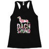 dachshund floral Racerback Tank