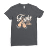 Fight For a Cure Uterine Cancer Awareness Ladies Fitted T-Shirt