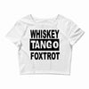 whiskey tango foxtrot Crop Top