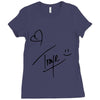 troye sivan signature Ladies Fitted T-Shirt