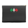 bat man mexican flag mexico logo Accessory Pouches