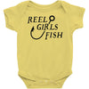 reel girls fish Baby Onesie