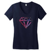 Galaxy diamond Women's V-Neck T-Shirt