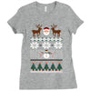 ugly christmas sweater Ladies Fitted T-Shirt