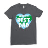 World's Best Dad Looks Like Ladies Fitted T-Shirt
