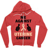 Me Against Uterine Cancer Zipper Hoodie