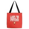 smell of christmas in the morning Tote Bags