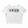 rock paper scissors hadouken Crop Top