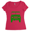 defender land rover Women's Triblend Scoop T-shirt