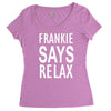 frankie says relax retro vintage Women's Triblend Scoop T-shirt