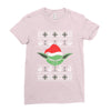 yoda ugly christmas sweater Ladies Fitted T-Shirt