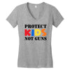 protect kids not guns Women's V-Neck T-Shirt