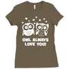 owl always love you Ladies Fitted T-Shirt